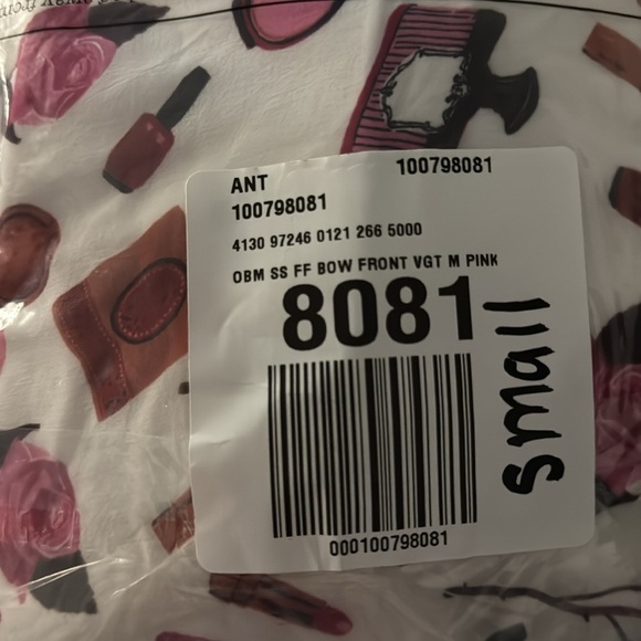 NWT! Anisa Makhoul x Maeve Puff-Sleeve Collared Bow-Front Pleated Mini Dress 🔮 - Picture 10 of 10